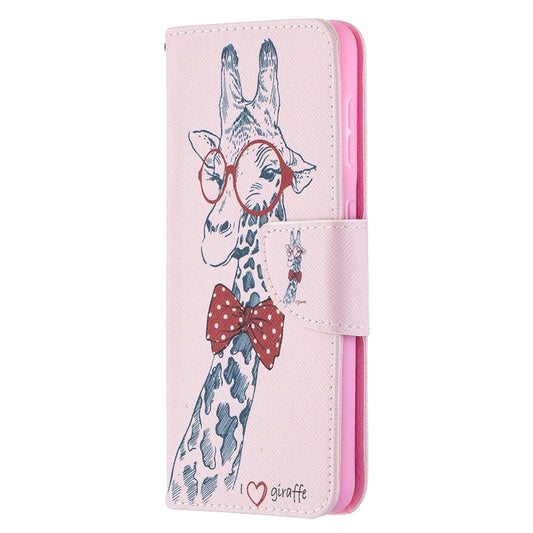 For Samsung Galaxy S21 5G Colored Drawing Pattern Horizontal Flip Leather Case with Holder & Card Slots & Wallet(Deer) - Galaxy S21 5G Cases by buy2fix | Online Shopping UK | buy2fix