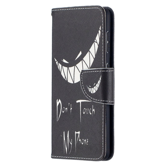 For Samsung Galaxy S21 5G Colored Drawing Pattern Horizontal Flip Leather Case with Holder & Card Slots & Wallet(Smirk) - Galaxy S21 5G Cases by buy2fix | Online Shopping UK | buy2fix
