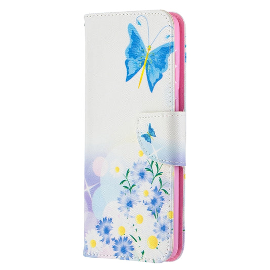 For Samsung Galaxy S21+ 5G Colored Drawing Pattern Horizontal Flip Leather Case with Holder & Card Slots & Wallet(Flower and Butterfly) - Galaxy S21+ 5G Cases by buy2fix | Online Shopping UK | buy2fix