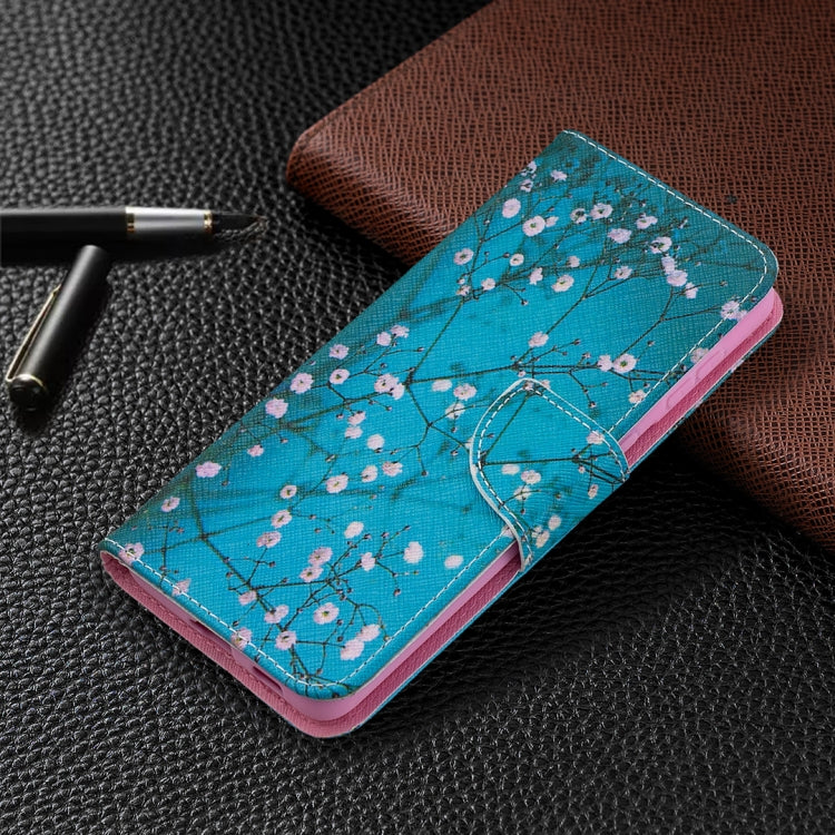 For Samsung Galaxy S21+ 5G Colored Drawing Pattern Horizontal Flip Leather Case with Holder & Card Slots & Wallet(Plum Blossom) - Galaxy S21+ 5G Cases by buy2fix | Online Shopping UK | buy2fix