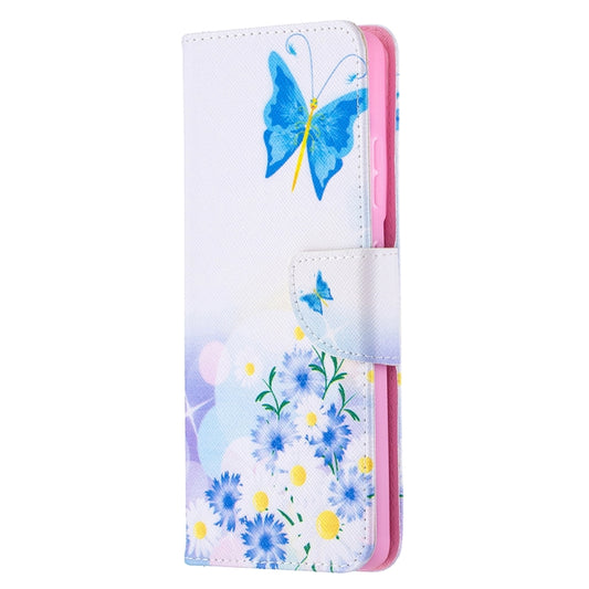 For Samsung Galaxy S21 Ultra 5G Colored Drawing Pattern Horizontal Flip Leather Case with Holder & Card Slots & Wallet(Flower and Butterfly) - Galaxy S21 Ultra 5G Cases by buy2fix | Online Shopping UK | buy2fix