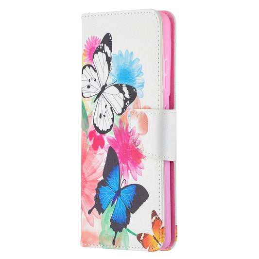 For Samsung Galaxy S21 Ultra 5G Colored Drawing Pattern Horizontal Flip Leather Case with Holder & Card Slots & Wallet(Butterfly) - Galaxy S21 Ultra 5G Cases by buy2fix | Online Shopping UK | buy2fix