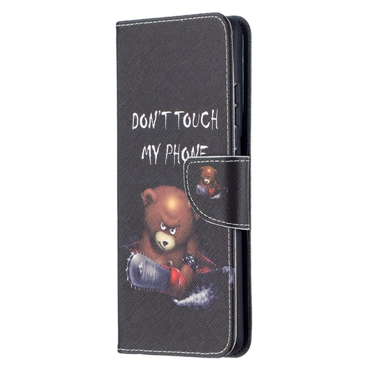 For Samsung Galaxy S21 Ultra 5G Colored Drawing Pattern Horizontal Flip Leather Case with Holder & Card Slots & Wallet(Bear) - Galaxy S21 Ultra 5G Cases by buy2fix | Online Shopping UK | buy2fix