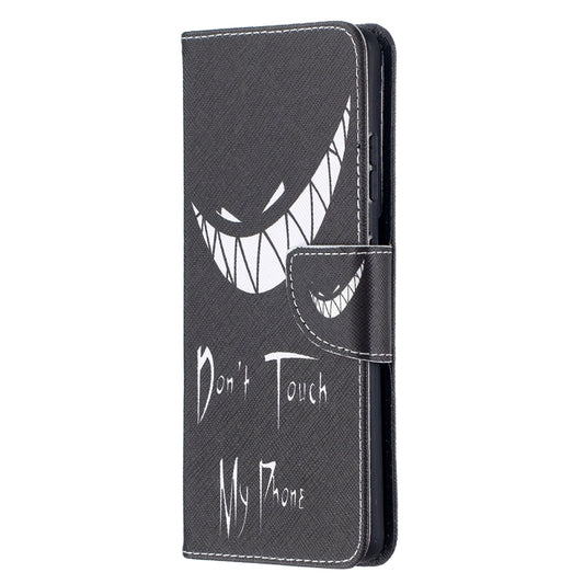 For Samsung Galaxy S21 Ultra 5G Colored Drawing Pattern Horizontal Flip Leather Case with Holder & Card Slots & Wallet(Smirk) - Galaxy S21 Ultra 5G Cases by buy2fix | Online Shopping UK | buy2fix