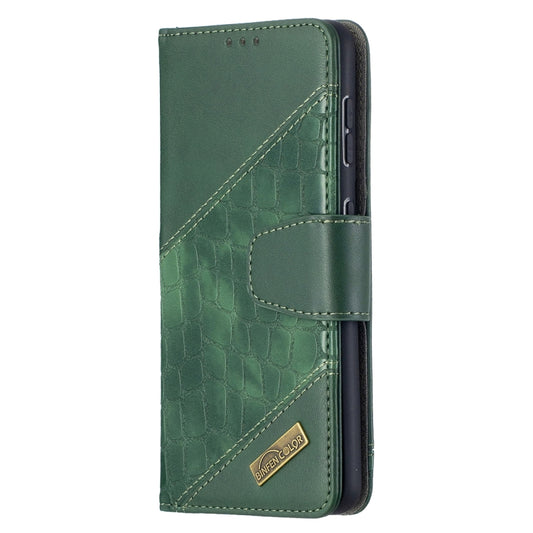For Samsung Galaxy S21 5G Matching Color Crocodile Texture Horizontal Flip PU Leather Case with Wallet & Holder & Card Slots(Green) - Galaxy S21 5G Cases by buy2fix | Online Shopping UK | buy2fix