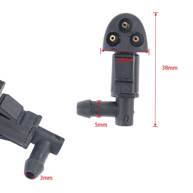 2 PCS Front Windshield Washer Wiper Jet Water Spray Nozzle 94556605 for Chevrolet Cruze 2009-2014 by buy2fix