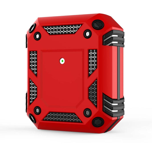 Iron Man Four-corner Shockproof Earphone Protective Cover For AirPods 1 / 2(Red) - For AirPods 1/2 by buy2fix | Online Shopping UK | buy2fix