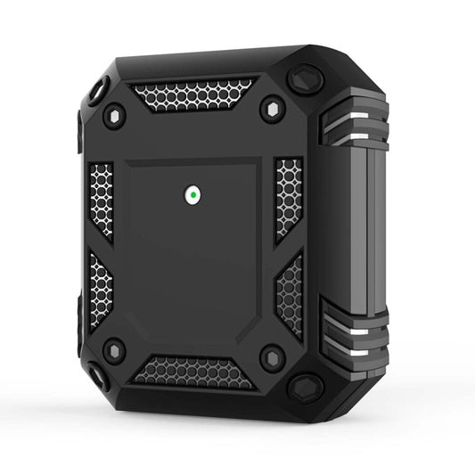 Iron Man Four-corner Shockproof Earphone Protective Cover For AirPods 1 / 2(Black) - For AirPods 1/2 by buy2fix | Online Shopping UK | buy2fix