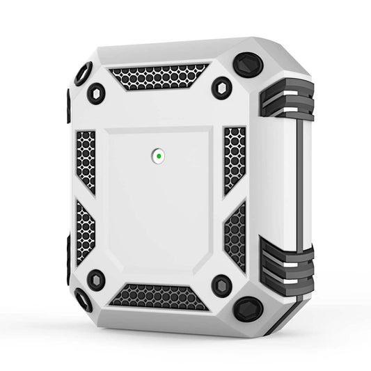 Iron Man Four-corner Shockproof Earphone Protective Cover For AirPods 1 / 2(Silver) - For AirPods 1/2 by buy2fix | Online Shopping UK | buy2fix