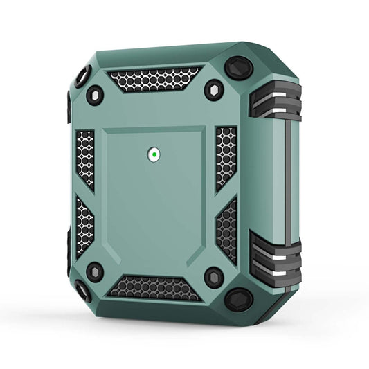Iron Man Four-corner Shockproof Earphone Protective Cover For AirPods 1 / 2(Green) - For AirPods 1/2 by buy2fix | Online Shopping UK | buy2fix