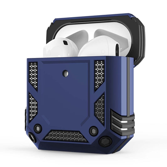 Iron Man Four-corner Shockproof Earphone Protective Cover For AirPods 1 / 2(Black) - For AirPods 1/2 by buy2fix | Online Shopping UK | buy2fix
