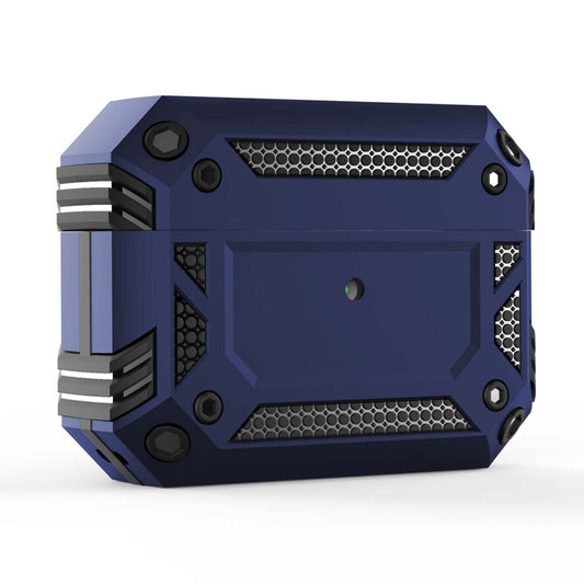 Iron Man Four-corner Shockproof Earphone Protective Cover For AirPods Pro(Blue) - For AirPods Pro by buy2fix | Online Shopping UK | buy2fix