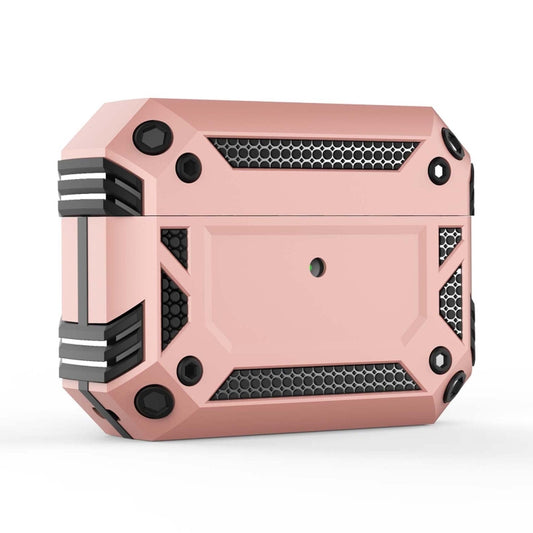 Iron Man Four-corner Shockproof Earphone Protective Cover For AirPods Pro(Rose Gold) - For AirPods Pro by buy2fix | Online Shopping UK | buy2fix