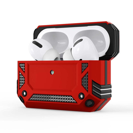 Iron Man Four-corner Shockproof Earphone Protective Cover For AirPods Pro(Silver) - For AirPods Pro by buy2fix | Online Shopping UK | buy2fix