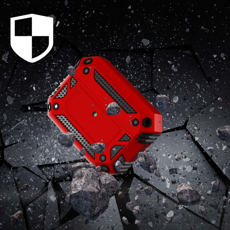 Iron Man Four-corner Shockproof Earphone Protective Cover For AirPods Pro(Red) - For AirPods Pro by buy2fix | Online Shopping UK | buy2fix