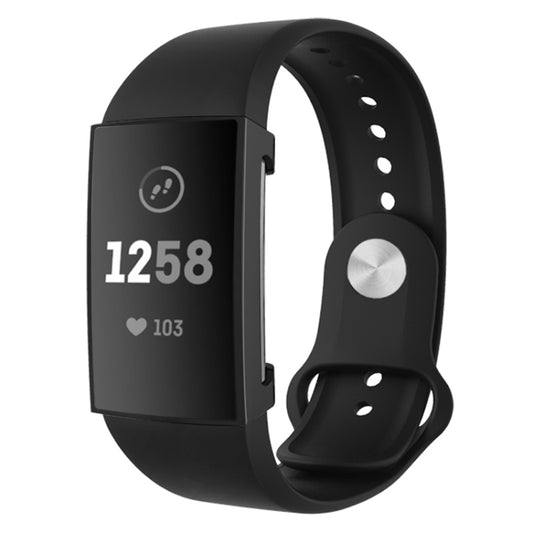 For Fitbit Charge 3 / 4 Full Coverage Plating TPU Watch Case(Black) - Watch Bands by buy2fix | Online Shopping UK | buy2fix