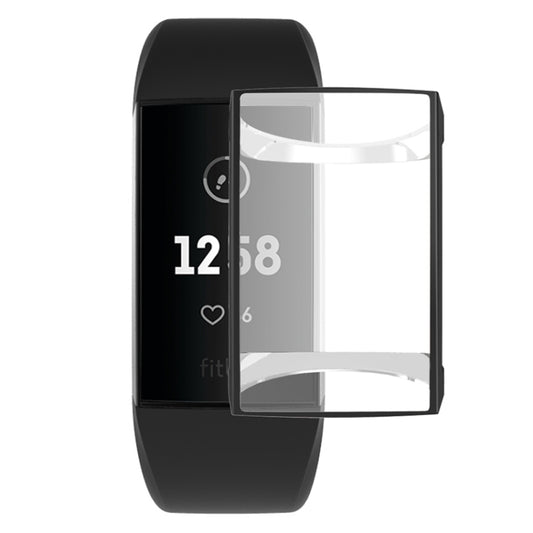 For Fitbit Charge 3 / 4 Full Coverage Plating TPU Watch Case(Black) - Watch Bands by buy2fix | Online Shopping UK | buy2fix