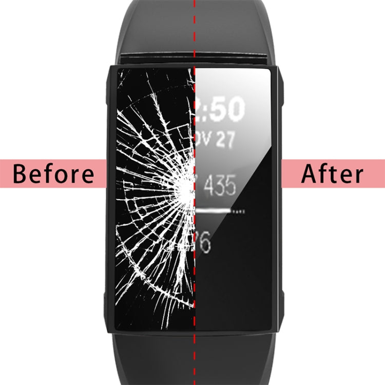 For Fitbit Charge 3 / 4 Full Coverage Plating TPU Watch Case(Black) - Watch Bands by buy2fix | Online Shopping UK | buy2fix