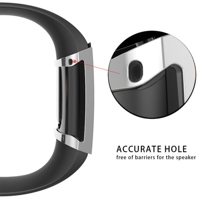 For Fitbit Charge 3 / 4 Full Coverage Plating TPU Watch Case(Silver) - Watch Bands by buy2fix | Online Shopping UK | buy2fix