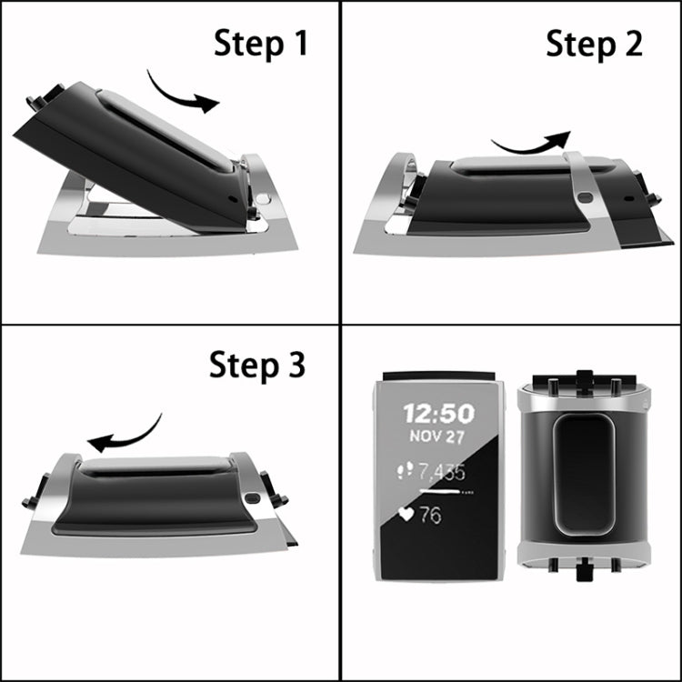 For Fitbit Charge 3 / 4 Full Coverage Plating TPU Watch Case(Silver) - Watch Bands by buy2fix | Online Shopping UK | buy2fix