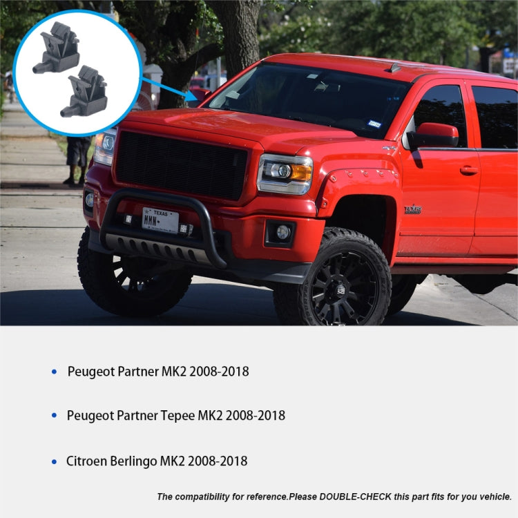 2 PCS Front Windshield Washer Wiper Jet Water Spray Nozzle 6438Z7 for Citroen by buy2fix