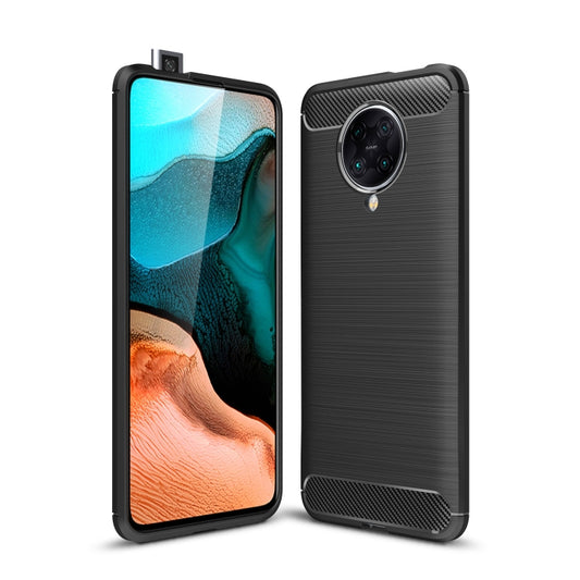 For Xiaomi Redmi K30 Ultra Brushed Texture Carbon Fiber TPU Case(Black) - Xiaomi Cases by buy2fix | Online Shopping UK | buy2fix