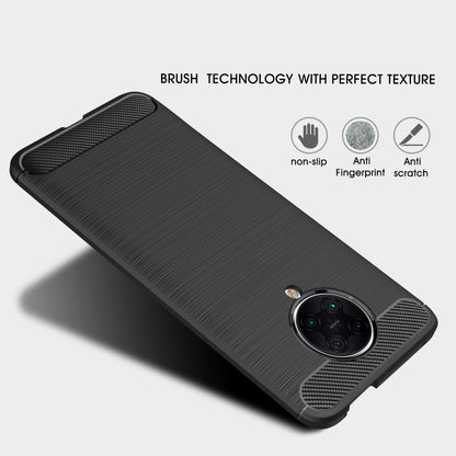 For Xiaomi Redmi K30 Ultra Brushed Texture Carbon Fiber TPU Case(Black) - Xiaomi Cases by buy2fix | Online Shopping UK | buy2fix