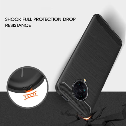 For Xiaomi Redmi K30 Ultra Brushed Texture Carbon Fiber TPU Case(Black) - Xiaomi Cases by buy2fix | Online Shopping UK | buy2fix
