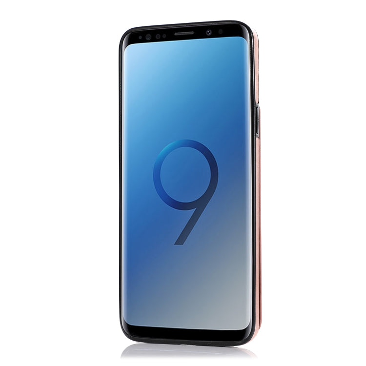 For Samsung Galaxy S9 Plus Double Buckle Mandala Pattern PU+TPU Protective Case with Card Slots & Holder & Photo Frame(Rose Gold) by buy2fix