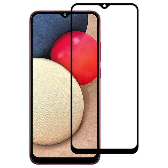 For Samsung Galaxy A02s Full Glue Full Screen Tempered Glass Film