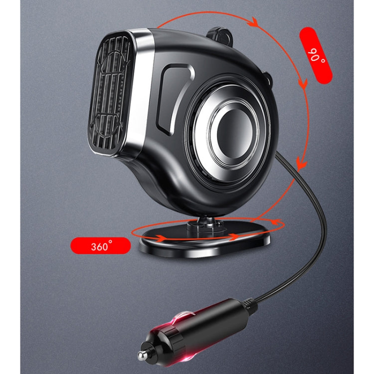 Portable Car Dashboard Electric Heater Winter Defroster, Voltage:24V(Black) by buy2fix