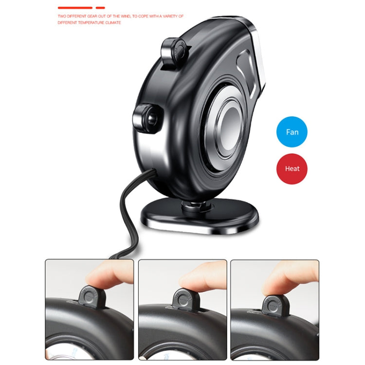 Portable Car Dashboard Electric Heater Winter Defroster, Voltage:24V(Black) by buy2fix