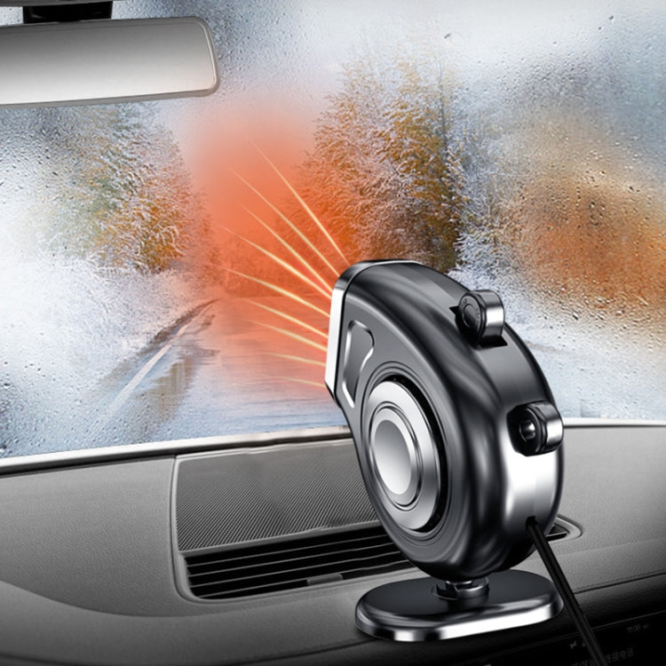 Portable Car Dashboard Electric Heater Winter Defroster, Voltage:24V(Black) by buy2fix