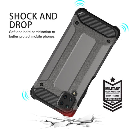 For Samsung Galaxy A12 Magic Armor TPU + PC Combination Case(Silver) by buy2fix