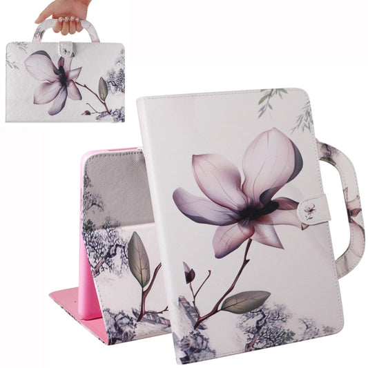 For Lenovo Tab M10 FHD Plus TB-X606 Portable Coloured Drawing Horizontal Flip Leather Case with Holder & Card Slots & Wallet(Magnolia) - Lenovo by buy2fix | Online Shopping UK | buy2fix