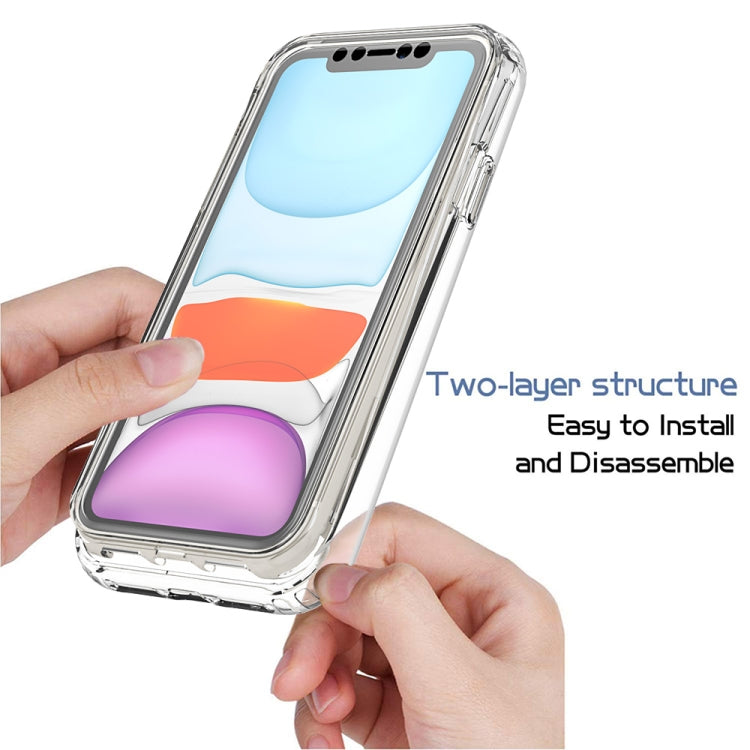 For iPhone 11 Shockproof  High Transparency Two-color Gradual Change PC+TPU Candy Colors Protective Case (Black) - iPhone 11 Cases by buy2fix | Online Shopping UK | buy2fix