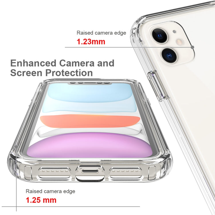 For iPhone 11 Shockproof  High Transparency Two-color Gradual Change PC+TPU Candy Colors Protective Case (Black) - iPhone 11 Cases by buy2fix | Online Shopping UK | buy2fix