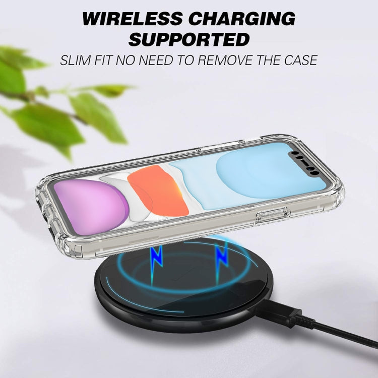 For iPhone 11 Shockproof  High Transparency Two-color Gradual Change PC+TPU Candy Colors Protective Case (Black) - iPhone 11 Cases by buy2fix | Online Shopping UK | buy2fix