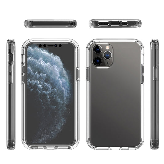 For iPhone 11 Pro Shockproof  High Transparency Two-color Gradual Change PC+TPU Candy Colors Protective Case (Black) - iPhone 11 Pro Cases by buy2fix | Online Shopping UK | buy2fix