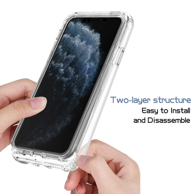 For iPhone 11 Pro Max Shockproof  High Transparency Two-color Gradual Change PC+TPU Candy Colors Protective Case (Black) - iPhone 11 Pro Max Cases by buy2fix | Online Shopping UK | buy2fix