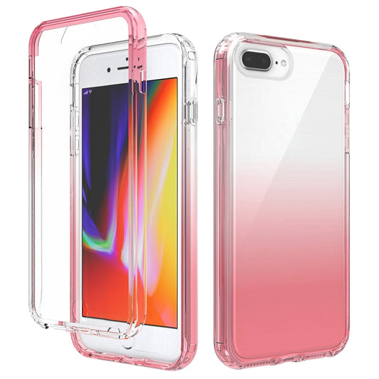 For iPhone SE 2022 / SE 2020 / 8 / 7 Shockproof  High Transparency Two-color Gradual Change PC+TPU Candy Colors Protective Case(Red) - iPhone SE 2022 / 2020 / 8 / 7 Cases by buy2fix | Online Shopping UK | buy2fix