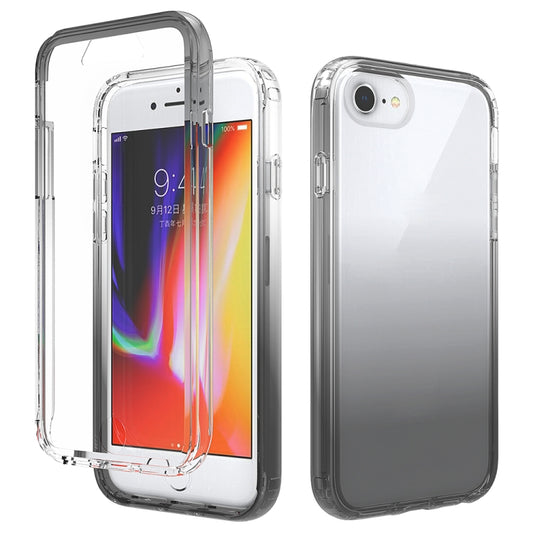 Shockproof  High Transparency Two-color Gradual Change PC+TPU Candy Colors Protective Case For iPhone 6 / 6s(Black) - More iPhone Cases by buy2fix | Online Shopping UK | buy2fix