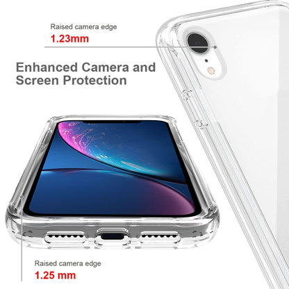 For iPhone XR Shockproof  High Transparency Two-color Gradual Change PC+TPU Candy Colors Protective Case(Black) - More iPhone Cases by buy2fix | Online Shopping UK | buy2fix