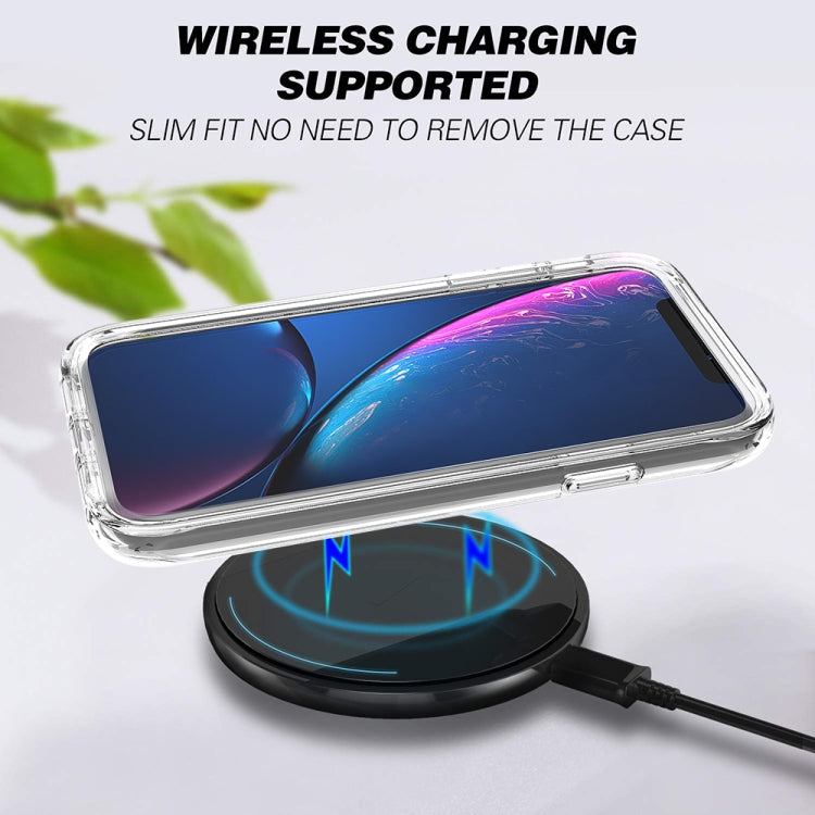 For iPhone XR Shockproof  High Transparency Two-color Gradual Change PC+TPU Candy Colors Protective Case(Black) - More iPhone Cases by buy2fix | Online Shopping UK | buy2fix