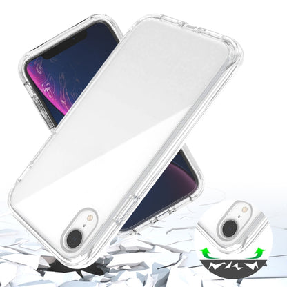 For iPhone XR Shockproof  High Transparency Two-color Gradual Change PC+TPU Candy Colors Protective Case(Black) - More iPhone Cases by buy2fix | Online Shopping UK | buy2fix