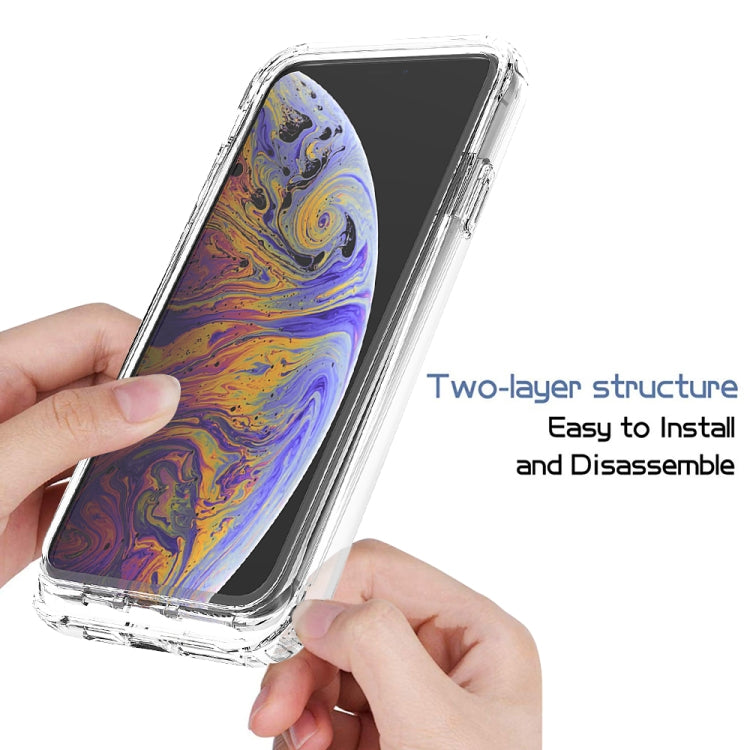 For iPhone XS Max Shockproof  High Transparency Two-color Gradual Change PC+TPU Candy Colors Protective Case(Black) - More iPhone Cases by buy2fix | Online Shopping UK | buy2fix