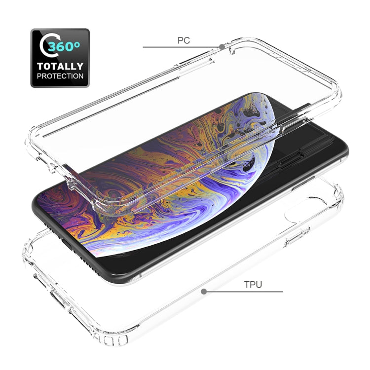For iPhone XS Max Shockproof  High Transparency Two-color Gradual Change PC+TPU Candy Colors Protective Case(Black) - More iPhone Cases by buy2fix | Online Shopping UK | buy2fix