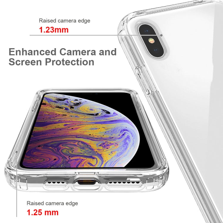 For iPhone XS Max Shockproof  High Transparency Two-color Gradual Change PC+TPU Candy Colors Protective Case(Black) - More iPhone Cases by buy2fix | Online Shopping UK | buy2fix