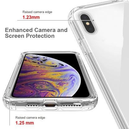 For iPhone XS Max Shockproof  High Transparency Two-color Gradual Change PC+TPU Candy Colors Protective Case(Black) - More iPhone Cases by buy2fix | Online Shopping UK | buy2fix