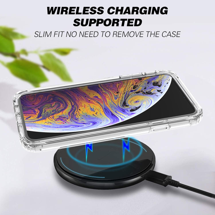 For iPhone XS Max Shockproof  High Transparency Two-color Gradual Change PC+TPU Candy Colors Protective Case(Black) - More iPhone Cases by buy2fix | Online Shopping UK | buy2fix
